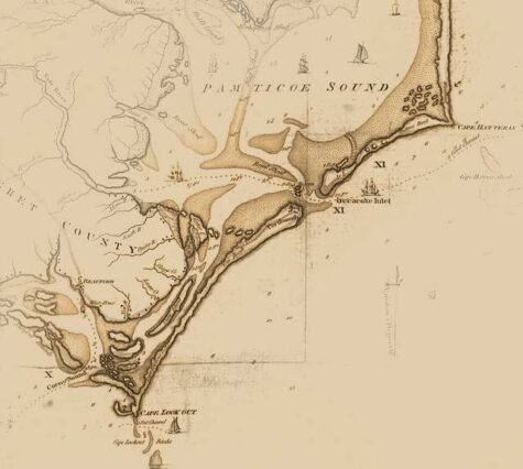 map of south outer banks nc
